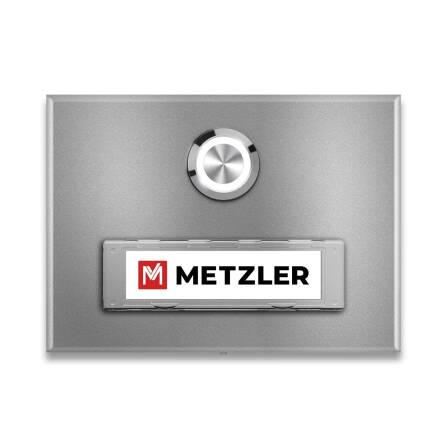 Metzler Türklingel Aufputz Graualuminium...