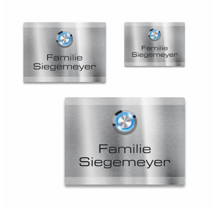 Metzler Türklingel Edelstahl Klingeltaster LED...