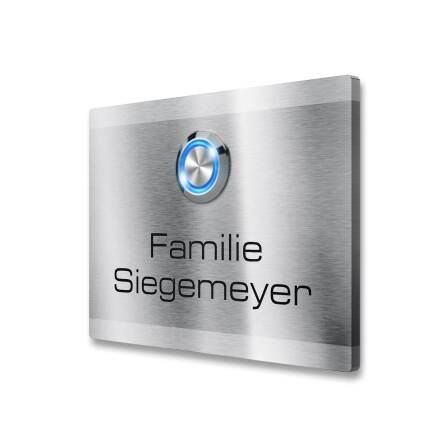 Metzler Türklingel Edelstahl Klingeltaster LED optional wählbare Größen | Heidi