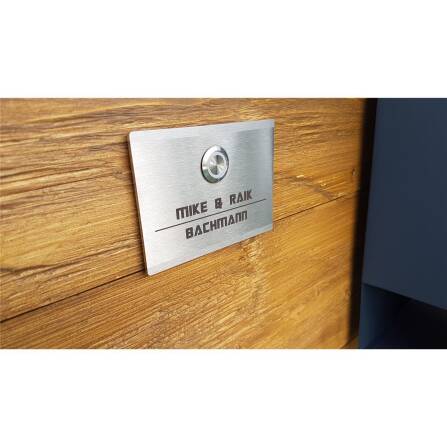 Metzler Türklingel Edelstahl Klingeltaster LED optional wählbare Größen | Heidi