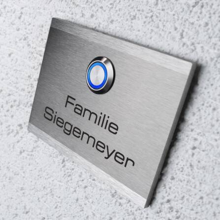 Metzler Türklingel Edelstahl Klingeltaster LED optional wählbare Größen | Heidi