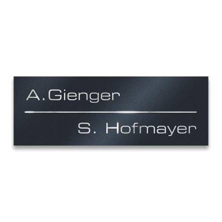 Metzler Namensschild | Briefkastenschild Edelstahl in...