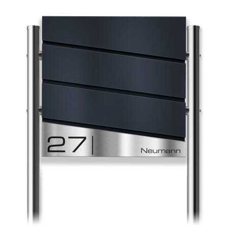 Metzler Design Standbriefkasten mit Standfuß aus...