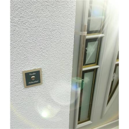 Metzler Klingelschild Edelstahl Anthrazit LED-Taster + Gravur | Boris
