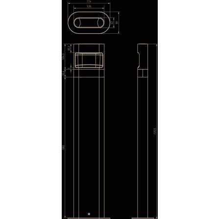 Lampada LED a pali | theLeda D B plus AL