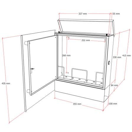 Metzler Briefkasten aus hochwertigem Stahl pulverbeschichtet | RAL 7016 Anthrazit | Lepo