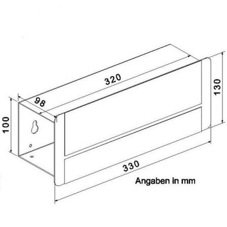 Metzler Compartiment Journaux  Acier Inoxydable V2A | 01