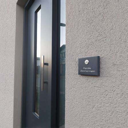 Metzler Funkklingel kabellos Edelstahl V2A | Aufputz Türklingel IP67 | 150m Reichweite | Vitus