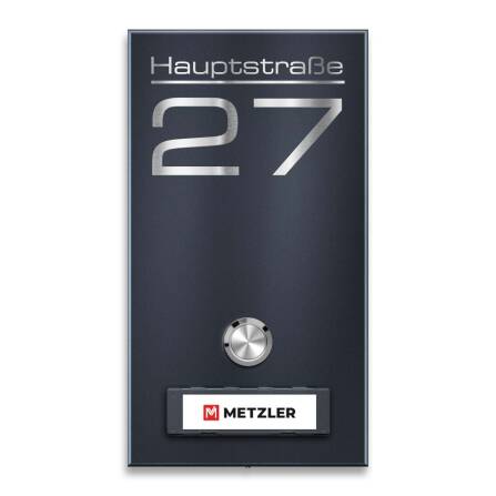 Metzler Funkklingel mit austauschbarem Namensschild | Tara