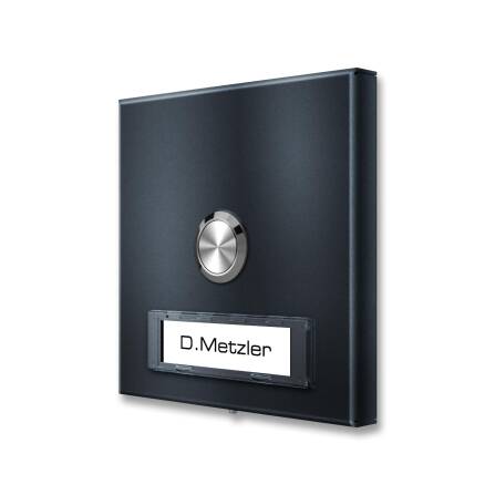 Metzler Funkklingel Aufputz austauschbares Namensschild |...