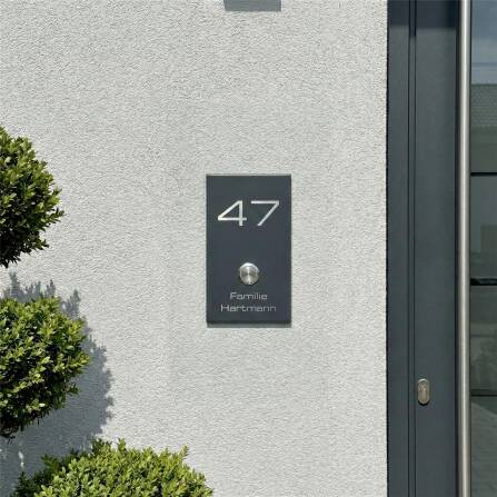 Metzler Funkklingel für Einfamilienhaus | personalisiert mit Gravur | Alan