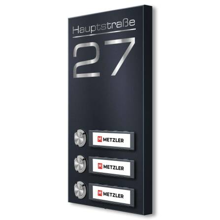 Metzler Funkklingel mit austauschbaren Namensschildern |...