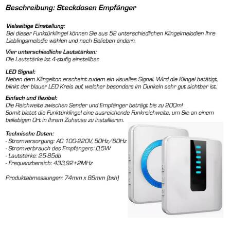 Metzler Funkklingel Mehrfamilienhaus | 3 Klingeltaster | personalisiert mit Gravur | Alan M3