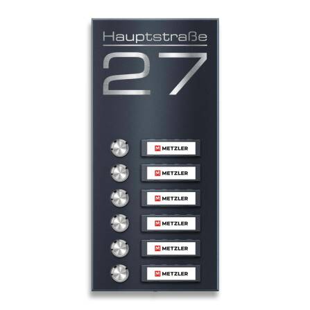 Metzler Funkklingel mit 6 Klingeltastern | austauschbaren...