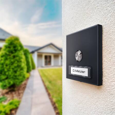 Metzler Aufputz Türklingel austauschbares Namensschild | Parisa
