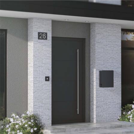 Metzler Türklingel mit Gravur + LED-Taster optional | Stella