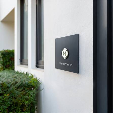 Metzler Türklingel mit Gravur + LED-Taster optional | Stella