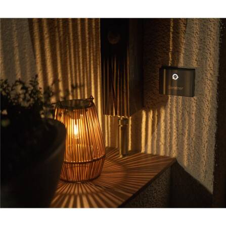 Metzler Aufputz Türklingel | personalisiert mit Gravur | Edelstahl-Taster mit LED | Vitus