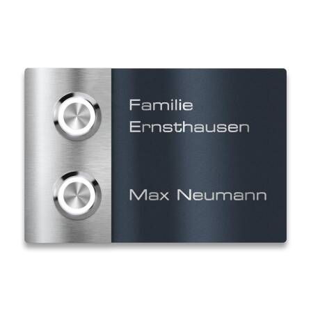 Metzler Türklingel Zweifamilienhaus Gravur optional...