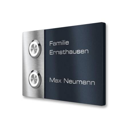 Metzler Türklingel Zweifamilienhaus Gravur optional...