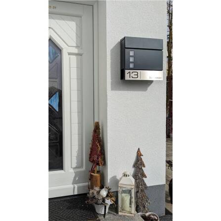 Metzler Briefkasten Stahl Sichtfenster | Oltmann