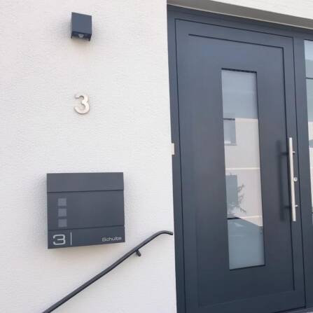 Metzler Briefkasten hochwertiger Stahl Sichtfenster | Cube