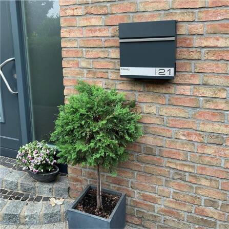 Metzler Briefkasten mit Lasergravur | Stencil