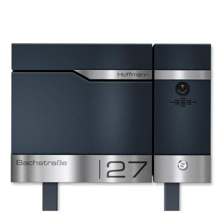 Metzler Standbriefkasten rostfrei und massiv, RAL7016...