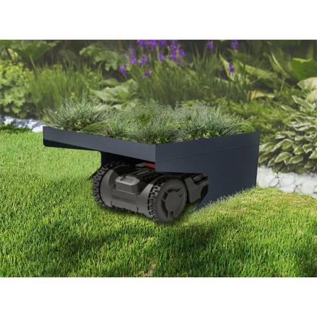 Metzler Mähroboter-Garage | mit Pflanzdach | RAL 7016 Anthrazit