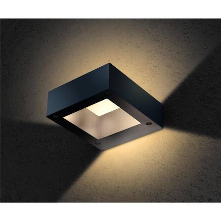 Metzler LED Wandleuchte 4 | Anthrazitgrau RAL 7016 |...