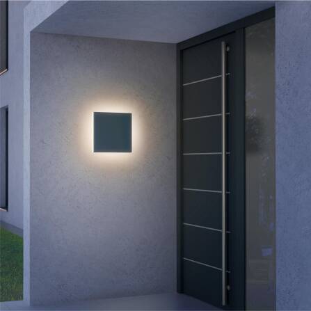 Applique LED Metzler 8 | Grigio antracite RAL 7016 | verniciata a polvere e bianco caldo
