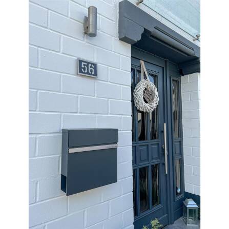 Metzler Boîte aux Lettres Anthracite Gravure Laser optionnelle | Stelio
