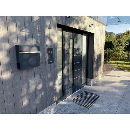 Metzler Briefkasten Anthrazit Lasergravur | Stelio