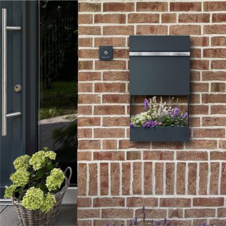 Metzler Boîte aux Lettres Anthracite Gravure Laser optionnelle | Stelio