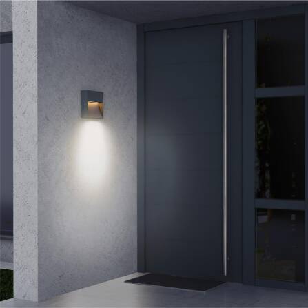 Metzler LED Applique 3 | Grigio antracite RAL 7016 | verniciata a polvere e bianco caldo