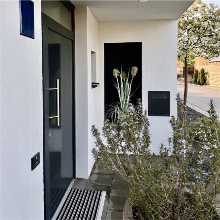 Metzler Unterputz Briefkasten Anthrazit RAL 7016 hochwertiger Stahl | Hugo