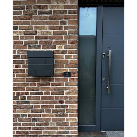 Metzler moderner Design Briefkasten | RAL7016 Anthrazitgrau | Modell-G