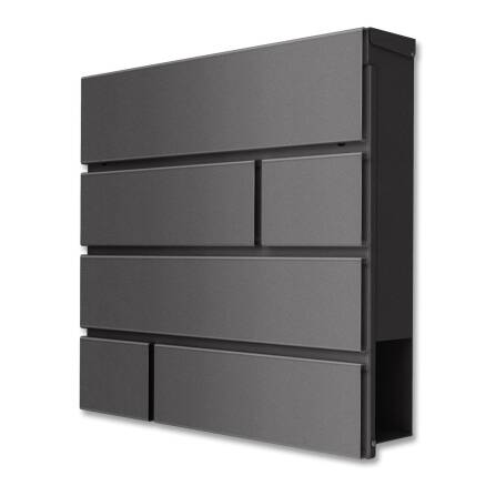 Metzler moderner Design Briefkasten | DB703 Eisenglimmer | Modell-G