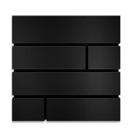 Metzler moderner Design Briefkasten | RAL9005 Tiefschwarz...