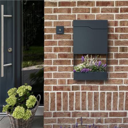 Metzler Briefkasten in minimalistischem Design | RAL7016 Anthrazit | Hoffmann