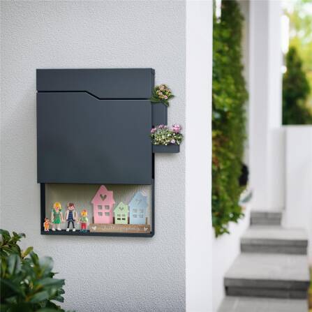 Metzler Briefkasten in minimalistischem Design | RAL7016 Anthrazit | Hoffmann