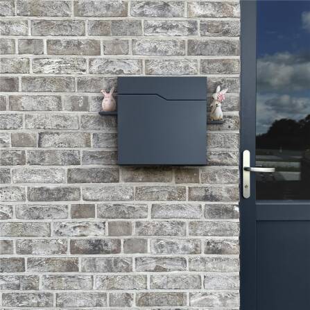 Metzler Briefkasten in minimalistischem Design | RAL7016 Anthrazit | Hoffmann