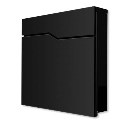 Metzler Boîte aux Lettres au Design Minimaliste | RAL 9005 Noir Foncé | Hoffmann