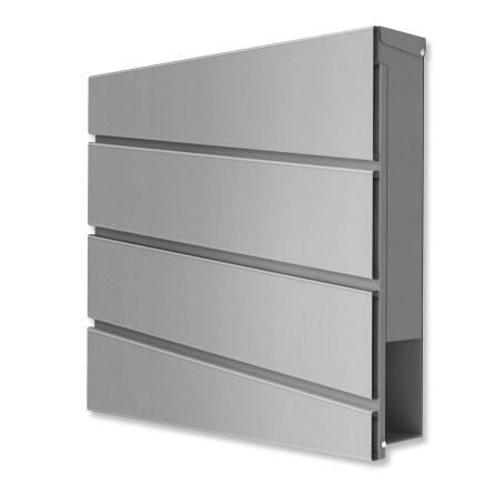 Metzler Briefkasten pulverbeschichtet | zeitloses Design | RAL9007 Graualuminium| Neumann