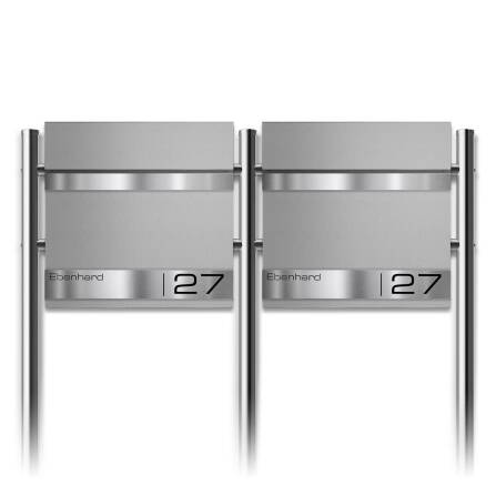 Metzler Edelstahl Standbriefkasten Mehrfamilienhaus...