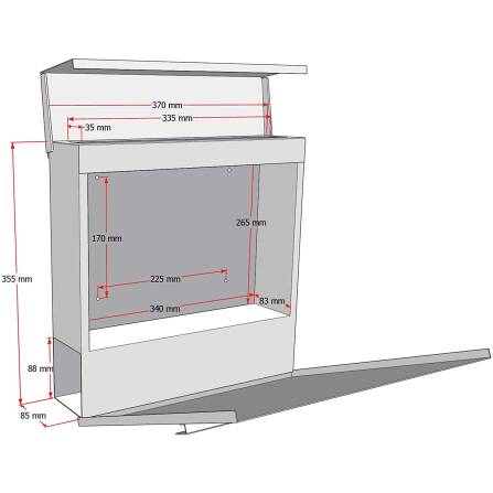 Metzler moderner Design Briefkasten | Modell-G