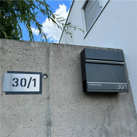 Metzler Briefkasten mit Lasergravur | Hermann