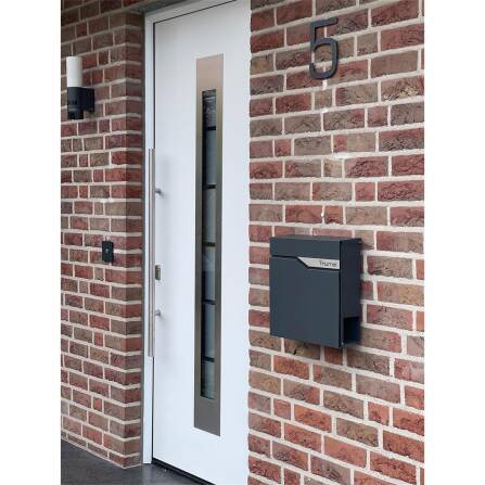 Metzler Briefkasten austauschbares Namensschild | Ebenhard