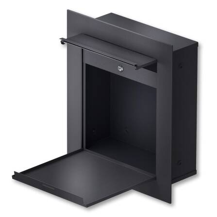 Metzler Unterputz Briefkasten DB703 Eisenglimmer hochwertiger Stahl | Hugo