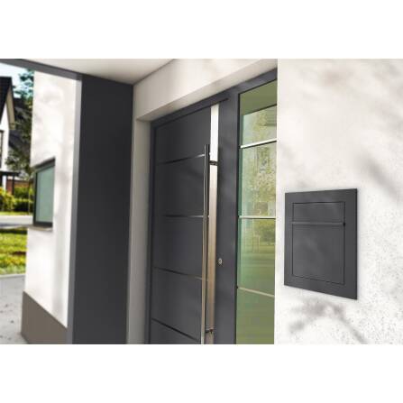 Metzler Unterputz Briefkasten DB703 Eisenglimmer hochwertiger Stahl | Hugo